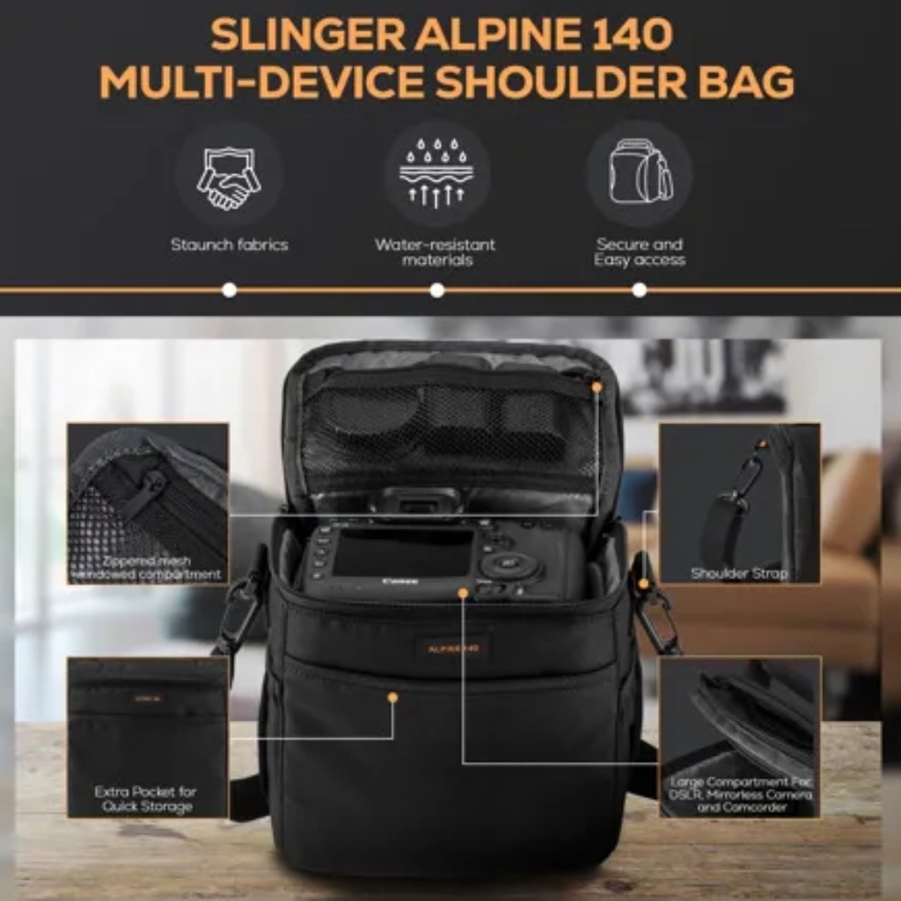 Slinger Alpine 140 Camera Bag - Black - Picture 11 of 11